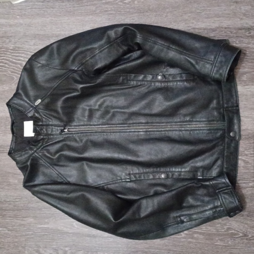 Diesel Sheepskin Leather Racer Jacket